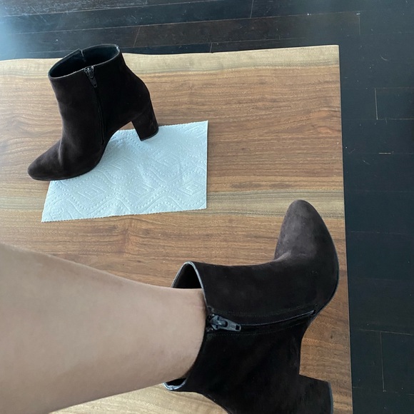 Paul Green Brown Suede Boots - Picture 8 of 9